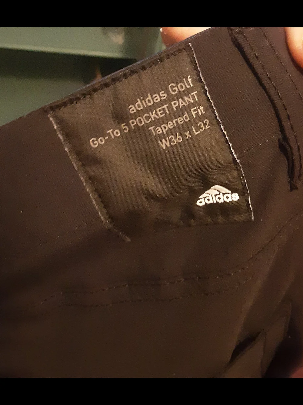 Adidas Black Golf Pants